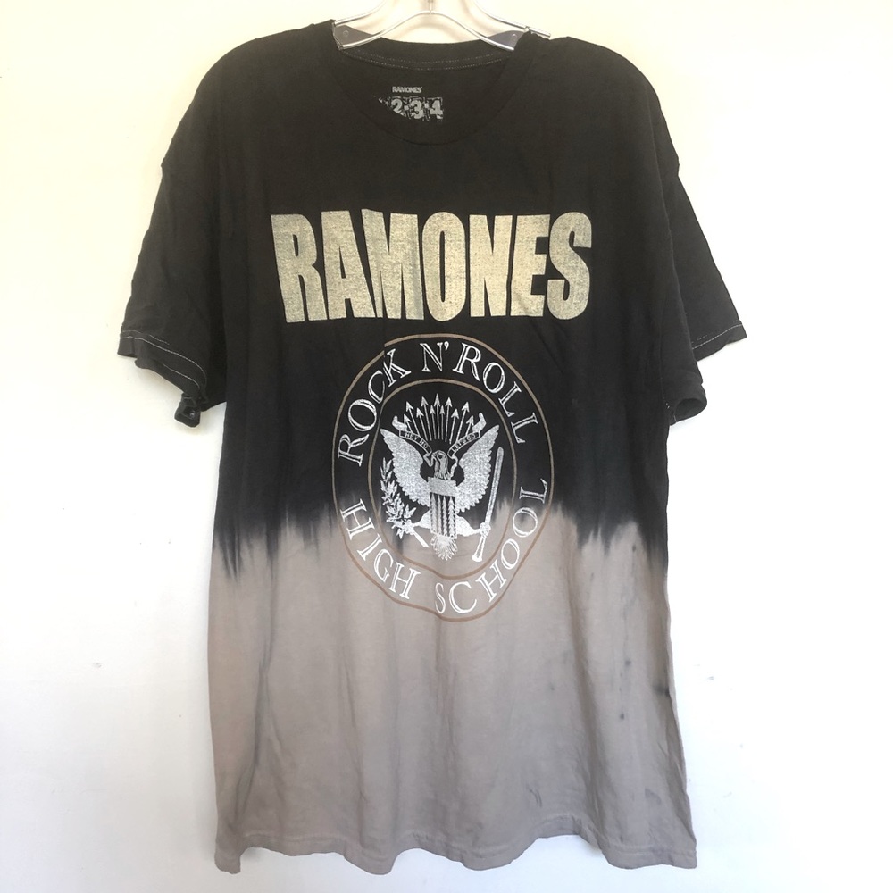 The Ramones Rock N Roll High School Dip Dye T shirt